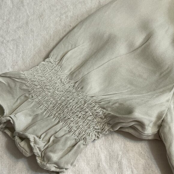 Simple Retro Women's Top Button Down Blouse Short Sleeve Size Large Embroidered - Picture 5 of 9